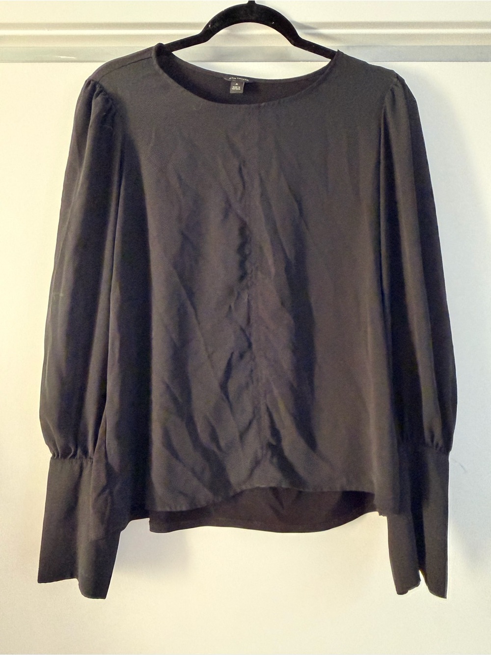 Ann Taylor Chiffon Long Sleeve Blouse